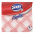 ESSELTE Szalvéta SINDY 1 rétegű 45 lapos 33x33 cm piros kockás