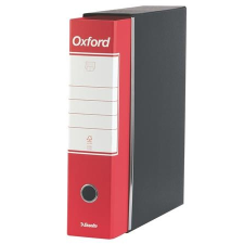 ESSELTE Tokos iratrendező, 80 mm, A4, karton, ESSELTE "Oxford", piros irattartó