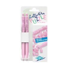 ESSELTE Zseléstoll, nyomógombos, kirakós, 2 db, WEDO &quot;Letter Pen Puzzle&quot;, rózsaszín toll