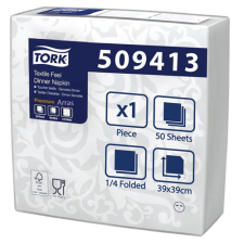 Essity GmbH szalvéta textilhatású Elegance, 40/1 fehér, ARABESQUE, 50 lap/csg, 10csg/# higiéniai papíráru