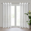  Estella díszes fényáteresztő függöny Fehér 140x250 cm