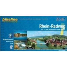 Esterbauer Verlag 1. Rhein-Radweg kerékpáros atlasz Esterbauer 1:75 000 Rhein kerékpáros térkép térkép