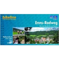 Esterbauer Verlag Enns-Radweg kerékpáros atlasz Esterbauer 1:75 000 Enns kerékpáros térkép térkép