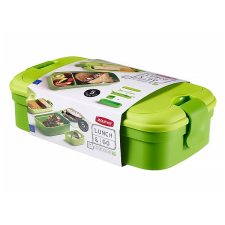  Ételtartó doboz evőeszközzel CURVER Lunch&amp;Go műanyag 1,4L zöld uzsonnás doboz