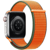 Eternico Airy Apple Watch 42mm / 44mm / 45mm - Coral Orange and Brown edge (AET-AWAY-CoOrB-42)