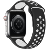 Eternico Sporty Apple Watch 38mm / 40mm / 41mm - Pure White and Black (AET-AWSP-WhBl-38)