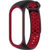 Eternico Sporty Xiaomi Mi band 5 / 6 / 7 - solid black and red (APW-XMI7SP-SBR)