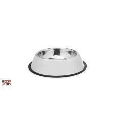  Etetőtál 22 cm króm kutyatál
