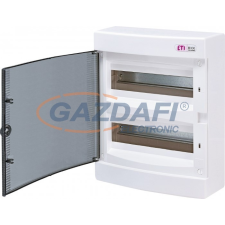 ETI 001101003 ECT24PT DIDO-E 2x12 modulos elosztó szekrény, falra szerelhető, átlátszó ajtó villanyszerelés
