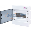 ETI 001101010 ECM8PT (4+4) DIDO-E 1x8 modulos elosztó szekrény, süllyesztett, átlátszó ajtó