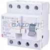 ETI 002063652 EFI-4 B G/KV 25A 100mA áram-védőkapcsoló, 4p, váltó, pulzáló, egyen és nagy frekvenciás (1kHz) hibaáramot érzékelő, rövid késleltetésű