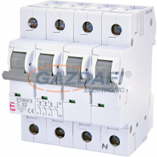 ETI 002146519 ETIMAT6 C32A 3p+N 6kA kismegszakító, 4 modul villanyszerelés