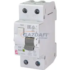 ETI 002173215 KZS-2M A B20A 10mA áram-védőkapcsolós kismegszakító villanyszerelés
