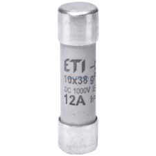 ETI 002625106 CH10 PV 1000V 12A hengeres biztosító napelemekhez villanyszerelés