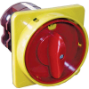 ETI 004773079 CS 100 92 U LK sárga-piros négypólusú kétállású bütykös kapcsoló, lakatolható 100A