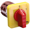 ETI 004773084 CS 40 10 U ES sárga-piros hárompólusú kétállású bütykös kapcsoló 40A