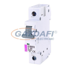 ETI 2141518 Kismegszakító, 1P, C25A, 6kA villanyszerelés