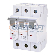 ETI 2145516 Kismegszakító, 3P, C16A, 6kA villanyszerelés