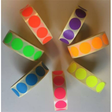 . Etikett, 20 mm kör, 1000 etikett/tekercs, ciánkék (ISCK20K) etikett