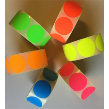 . Etikett, 38 mm kör, 1000 etikett/tekercs, ciánkék (ISCK38K) etikett