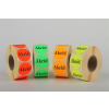  . Etikett, 38 mm kör, "AKCIÓ" felirattal, 1000 etikett/tekercs, piros