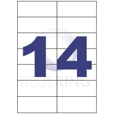  Etikett címke, 105x42,4mm, 14 címke/lap bluering® etikett