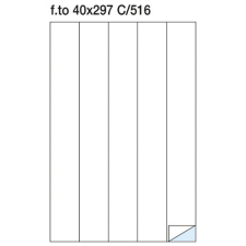 Etikett címke Pátria 40x297 mm szegély nélküli etikett