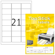  Etikett címke Topstick 63.5x38.1mm szegéllyel 100 ív 2100 db/doboz etikett