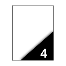 Etikett FORTUNA 105x148mm univerzális 400 címke/doboz 100 ív/doboz etikett