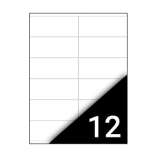 Etikett FORTUNA 105x48mm univerzális 12 címke/ív 1 ív etikett