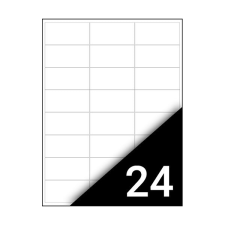 Etikett FORTUNA 70x36mm univerzális 2400 címke/doboz 100 ív/doboz etikett
