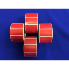 Etikett, thermo, 25x45 mm, 1000 etikett/tekercs, piros etikett