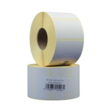 . Etikett, thermo, BIZERBA mérlegcímke, 38x58 mm, 1240 etikett/tekercs (ISCT3858) etikett
