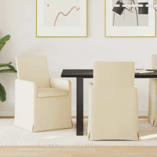  Étkező Székek 2 pcs Krém 57 x 67 x 95 cm szövet bútor