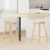  Étkező Székek 2 pcs Természetes 46 x 37 x 63 cm Tömör Gumi Fa