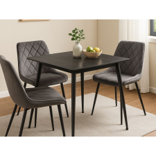  Étkezőasztal RION 80x80 cm kerámia asztallappal, fekete márvány bútor