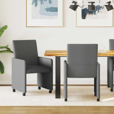  Étkezőszék párnával 2 pcs Sötétszürke 57 x 66 x 94 cm szövet bútor
