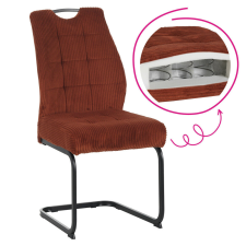  Étkezőszék, terrakotta/fekete, KELMA bútor