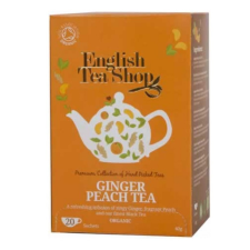 ETS English Tea Shop bio gyömbéres barack tea 20x2g 40 g tea