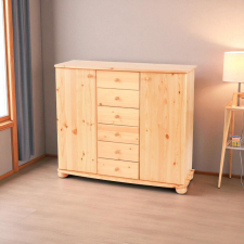 Etsberger Anikó 2 AJTÓS 6 FIÓKO FENYŐS Komód bútor
