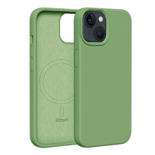 Etteri Silicone MagSafe-kompatibilis tok iPhone 13 - világoszöld tok és táska