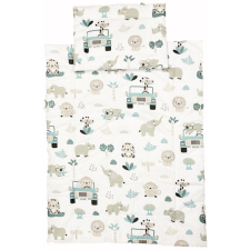 EU Pamut, 2 részes bébi ágynemű garnitúra 70x90 cm, 30x40 cm - Szafaris babaágynemű, babapléd