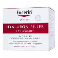 Eucerin Hyaluron-filler +Volume Lift bőrfeszesítő nappali arckrém normál, vegyes bőrre 50 ml arckrém