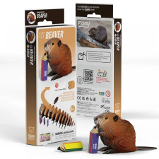 Eugy 3D puzzle játék 37 darabos Hód puzzle, kirakós