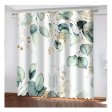  Eukaliptusz levelek mintás függöny 100 x 220 cm 2 db JA105340 lakástextília