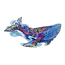 Eureka Fa puzzle – Bálna (FSC-wood) puzzle, kirakós