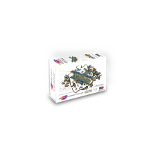 Eureka Kétfedelü repülőgép 112 darabos Fa puzzle (EUR34664) puzzle, kirakós