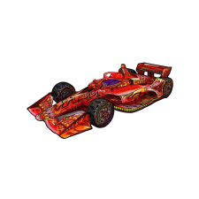 Eureka Versenyautó 110 darabos Fa puzzle (EUR34669) puzzle, kirakós