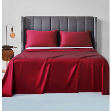 Eurekahome Sötét piros Lepedő -100% pamut 5 méretben - 200 × 220 cm lakástextília