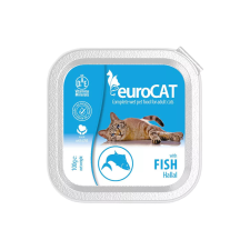 ,Euro Pet, Euro Cat Alutálcás Macskaeledel (Hal) - 100 g macskaeledel
